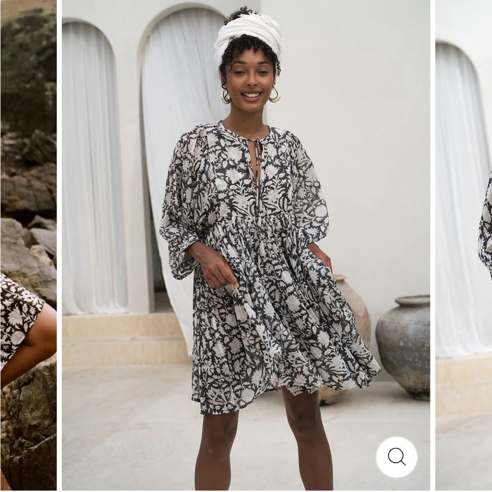 Daughters of India Kyra Mini Dress - pepper